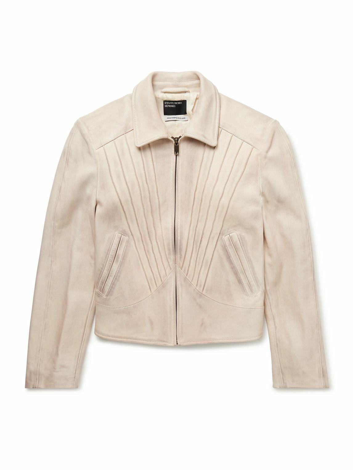 Enfants Riches Déprimés - Violator Slim-Fit Distressed Leather Jacket - Neutrals