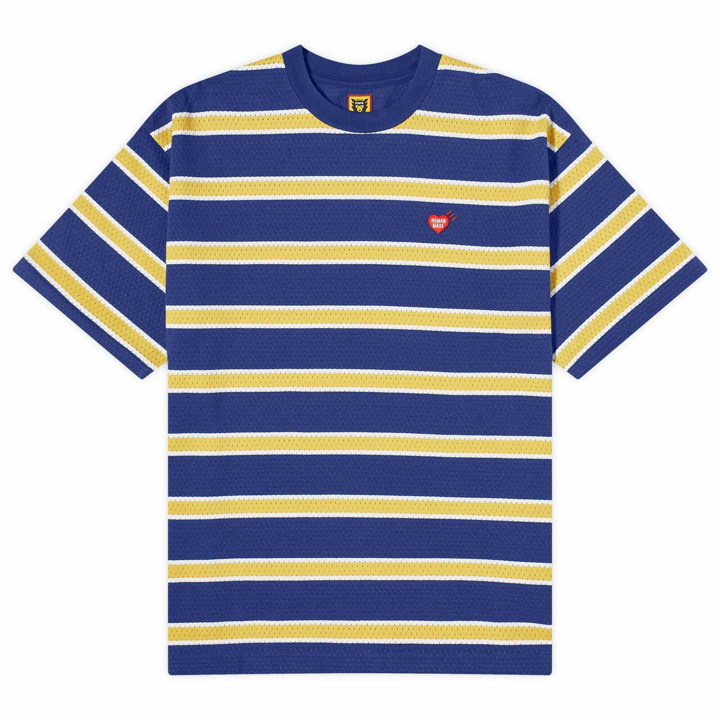 Photo: Human Made Men's Striped Small Heart T-Shirt in Navy