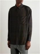 LEMAIRE - Checked Twill Shirt - Brown