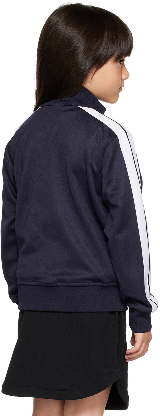 Palm Angels Kids Blue Bonded Track Jacket