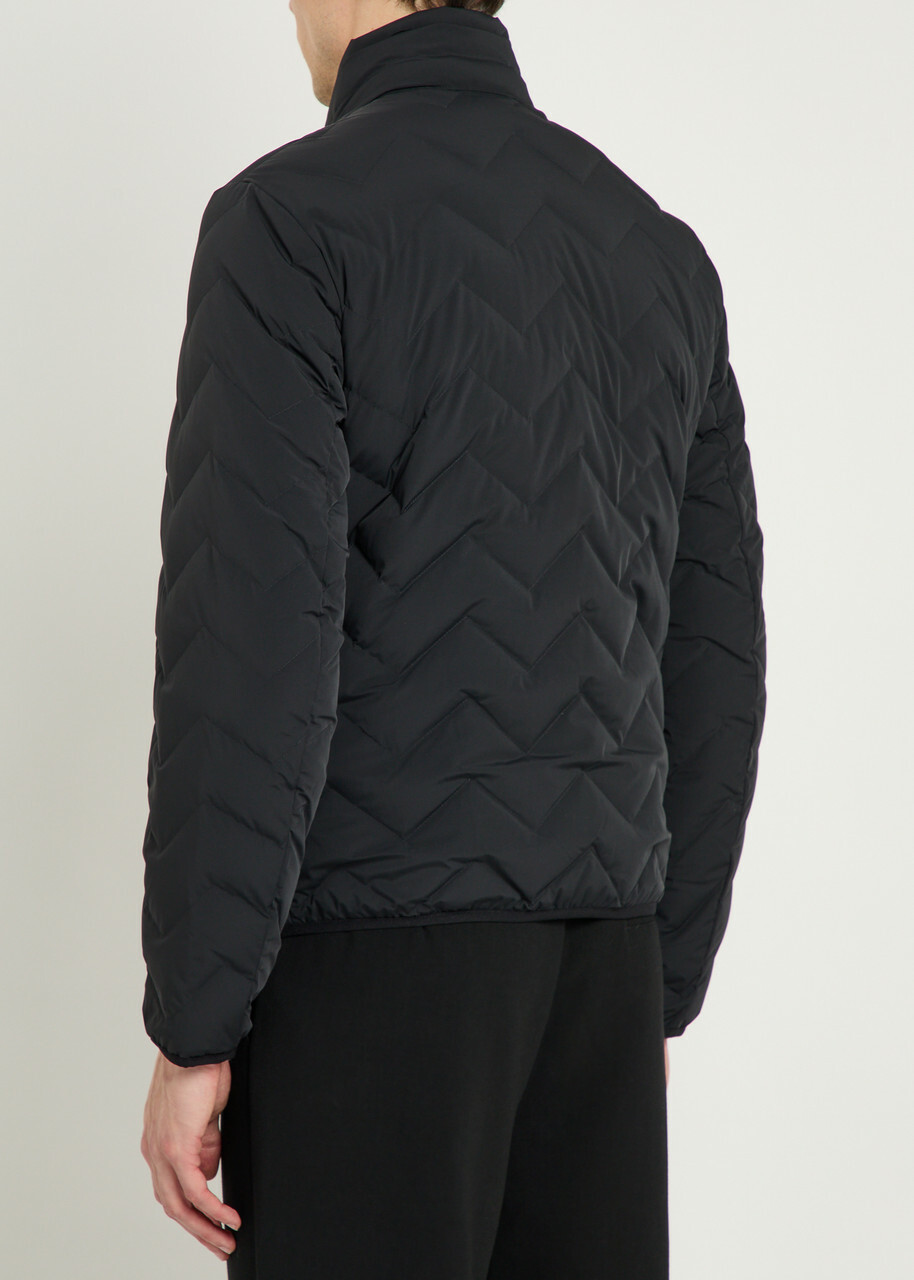 Emporio Armani Water-repellent Padded Stretch-nylon Jacket Black