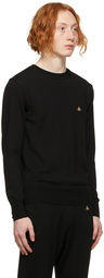 Vivienne Westwood Black Orb Round Neck Sweater