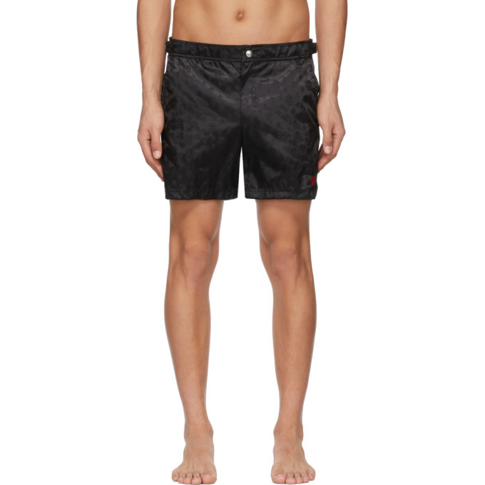 Alexander McQueen Black Skull Swim Shorts Alexander McQueen