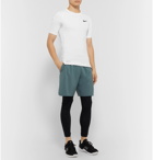 Nike Training - Pro Slim-Fit Mesh-Panelled Dri-FIT T-Shirt - White