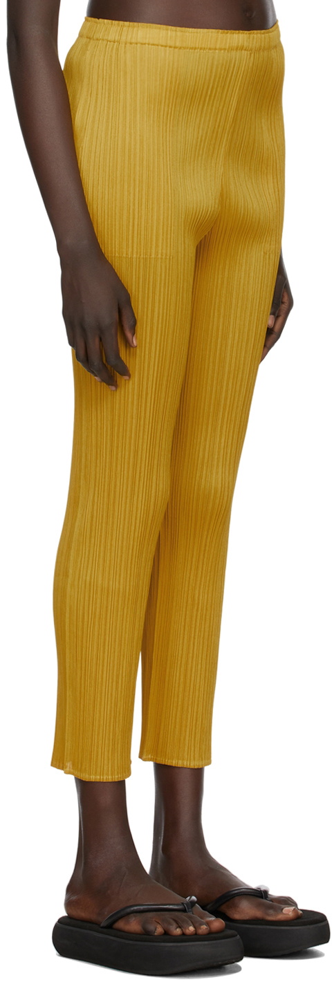 Pleats Please Issey Miyake Yellow Monthly Colors November Trousers