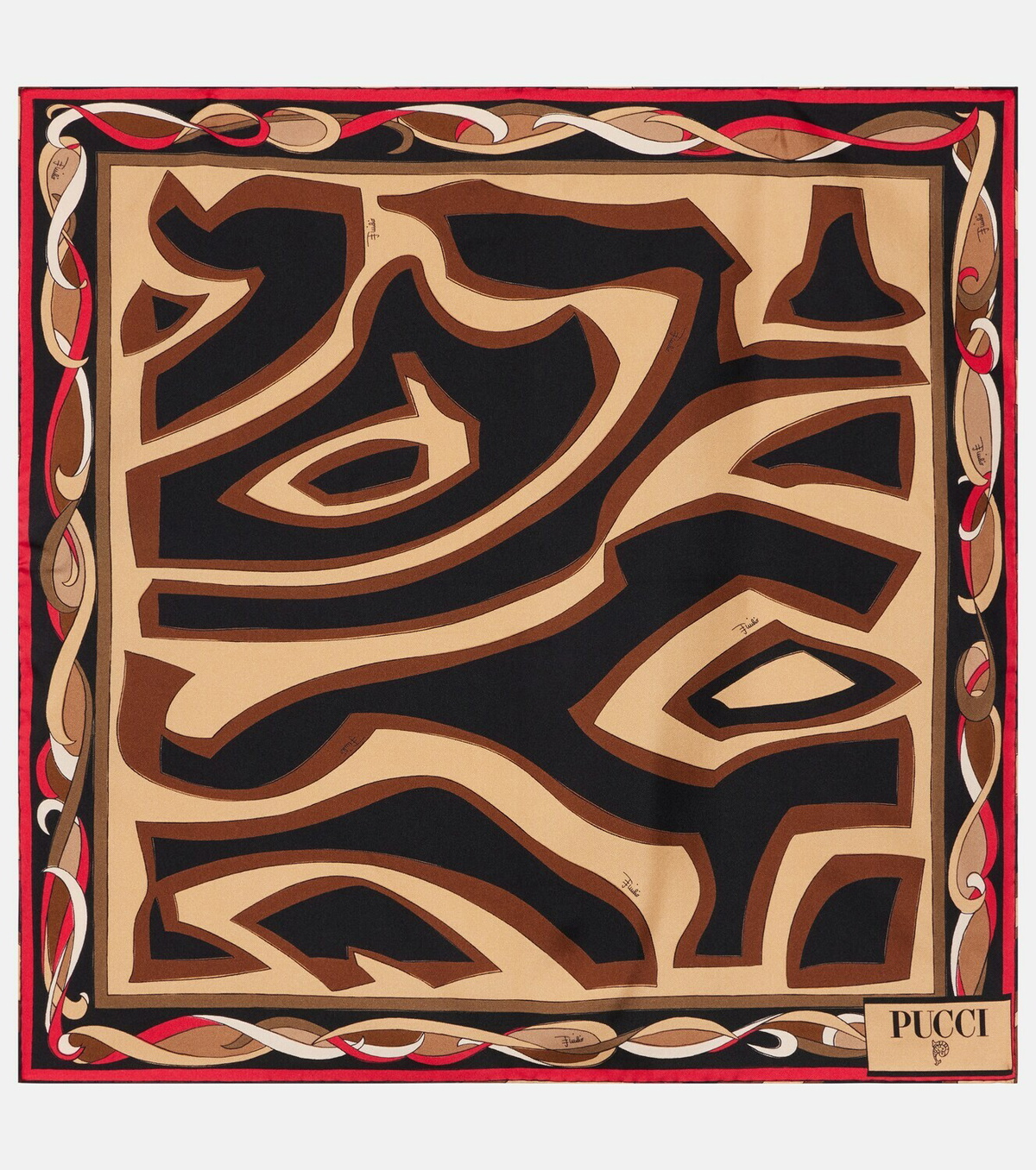 Pucci Labirinto silk twill scarf