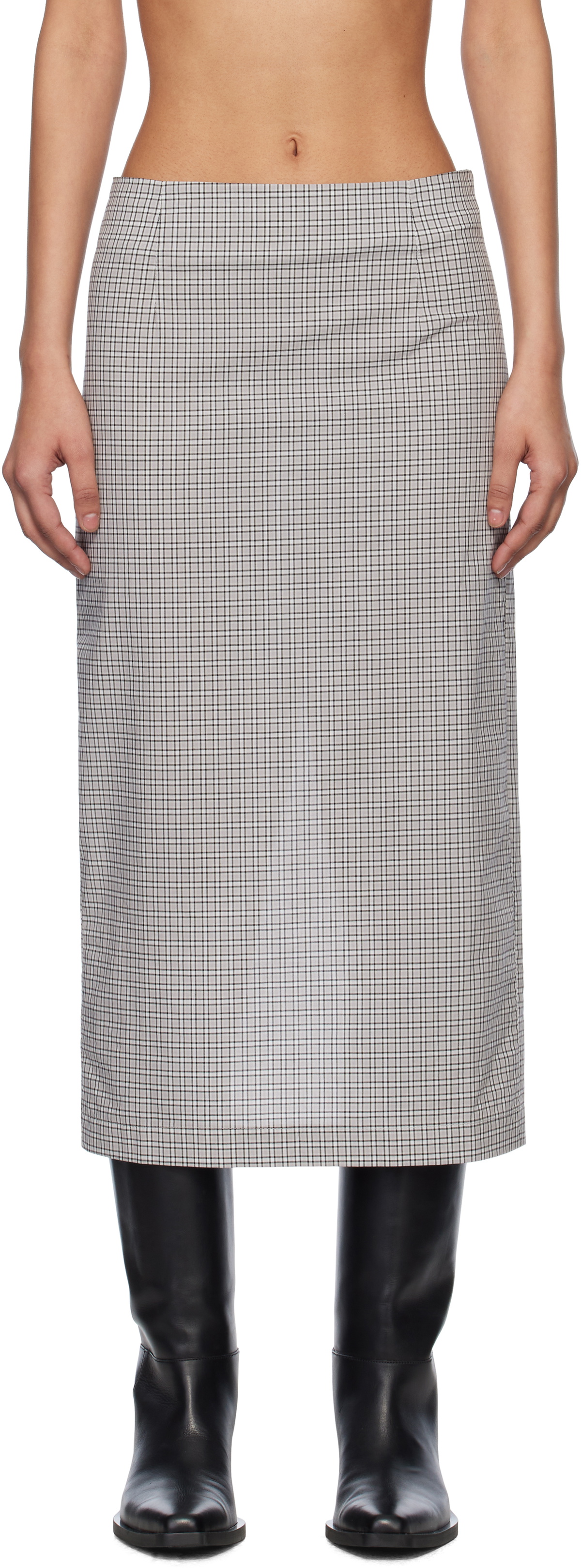 Gimaguas Black & White Chicago Midi Skirt