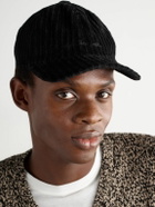 Massimo Alba - Chance Logo-Embroidered Cotton-Blend Corduroy Baseball Cap - Black