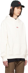 424 White Embroidered Hoodie