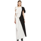 Yohji Yamamoto White and Black Left Body Dress