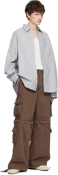 ERL Brown Zip-Off Cargo Pants