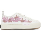 AMIRI White & Pink Stars Court Low Sneakers