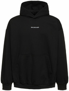 BALENCIAGA - Logo Cotton Hoodie