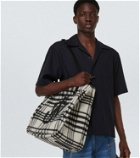 JW Anderson Belt checked tote bag