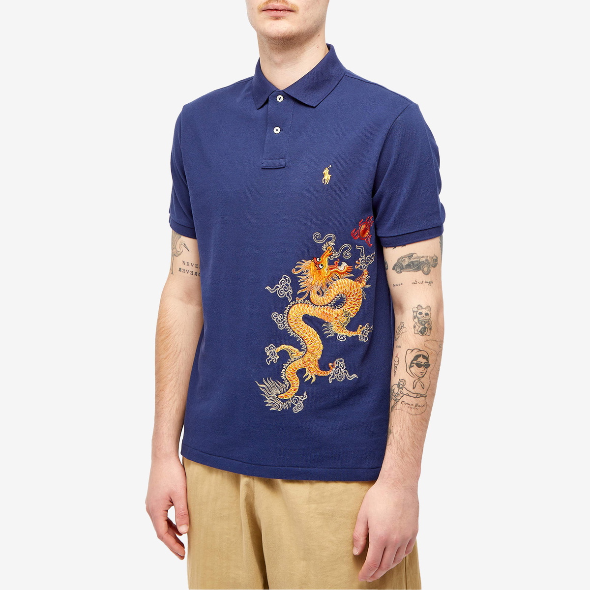 Polo Ralph Lauren Men's Lunar New Year Polo Shirt in Dark