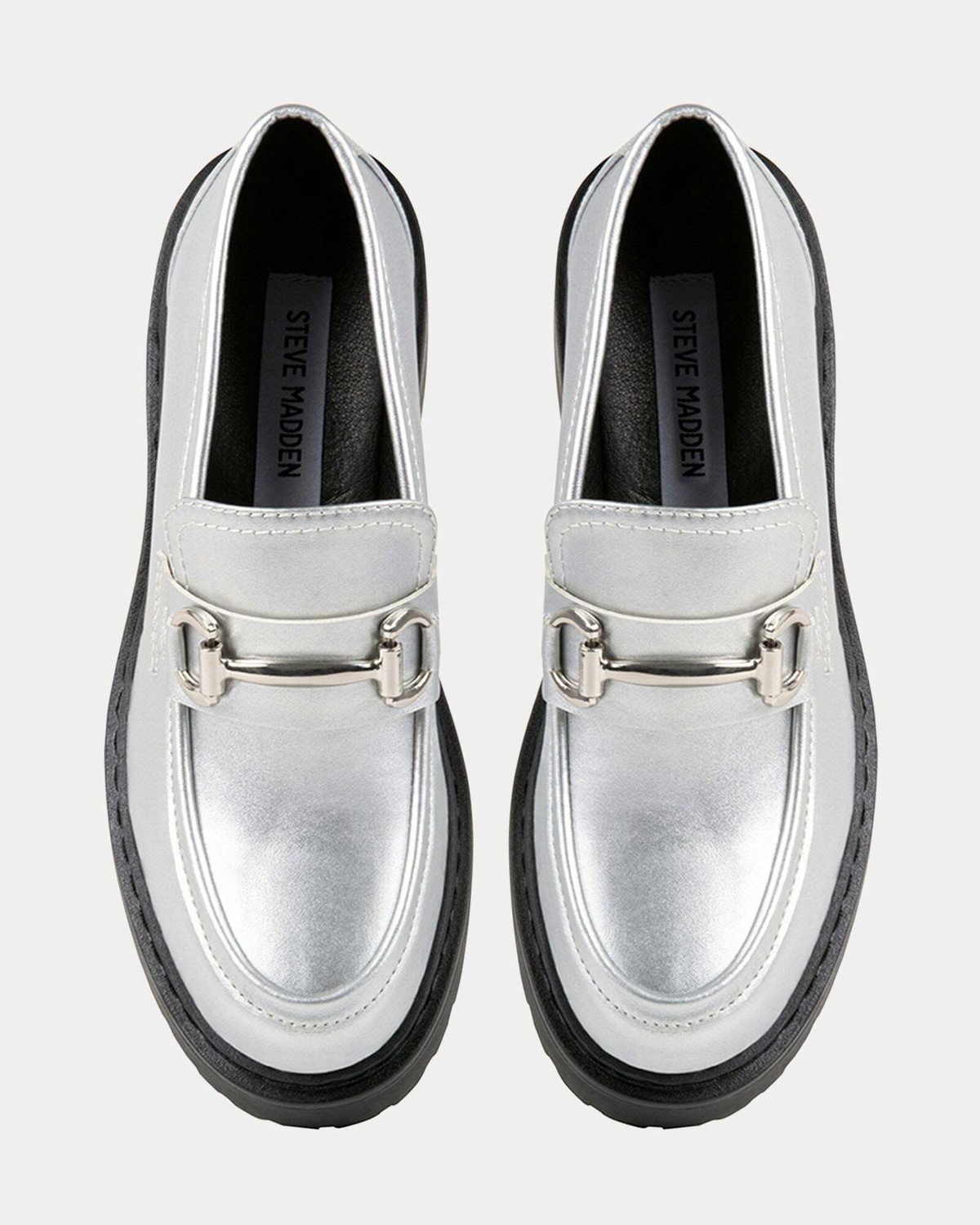 Steve Madden Approach Flats in Silver