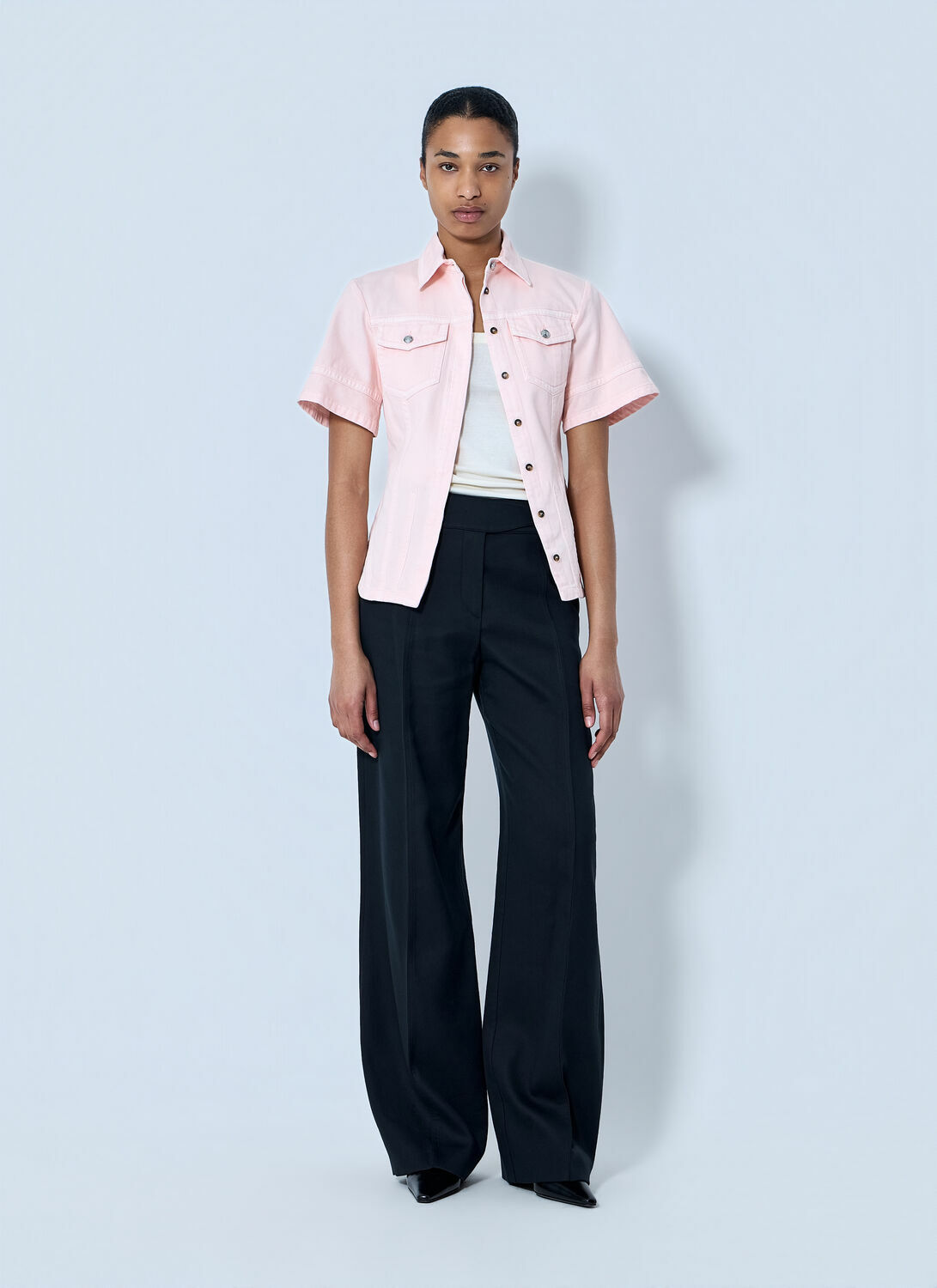 Sportmax Short Sleeve Button-Down Shirt