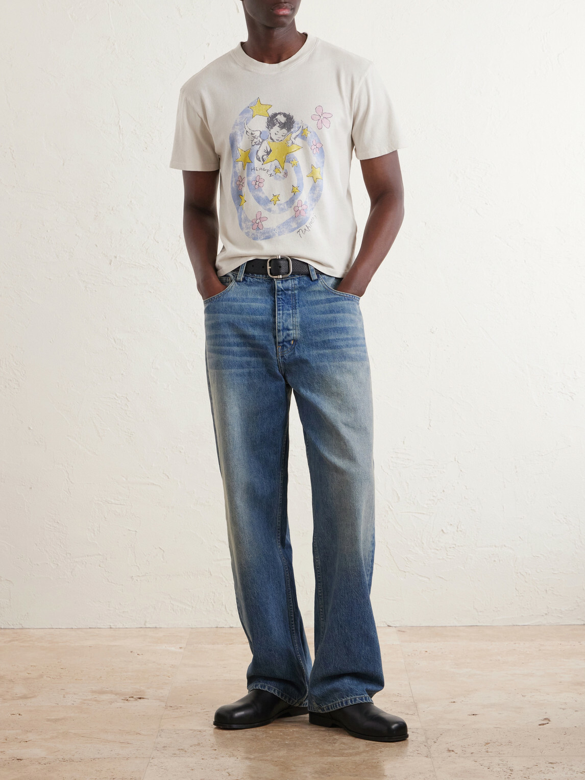 NAHMIAS - Heaven Printed Cotton-Jersey T-Shirt - White