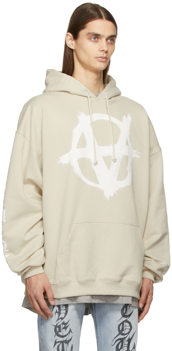 VETEMENTS Off-White Double Anarchy Hoodie Vetements