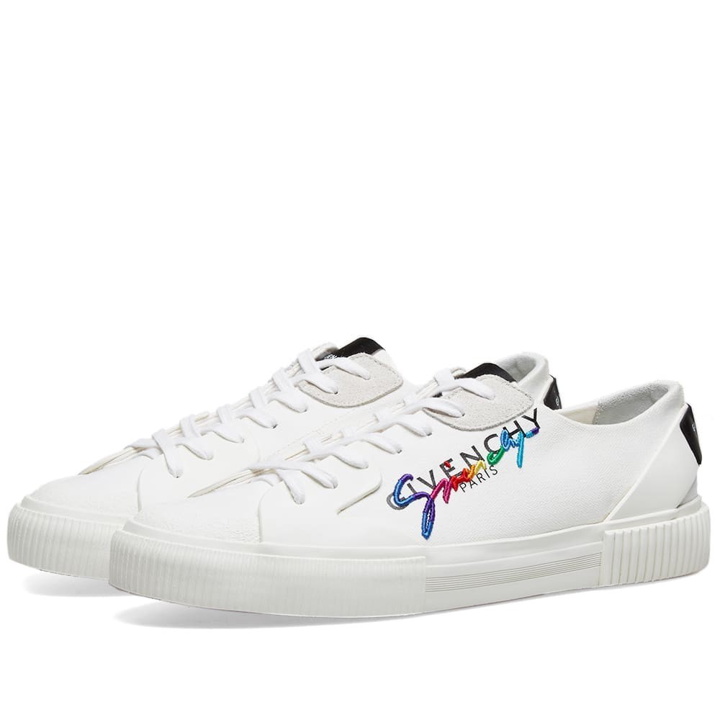 Photo: Givenchy Rainbow Logo Tennis Light Sneaker