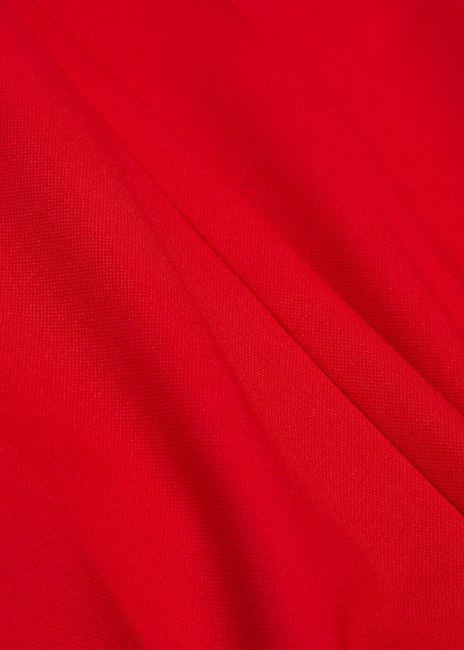 Maria Mcmanus High-waisted Stretch-wool Trousers Red