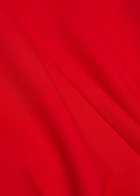 Maria Mcmanus High-waisted Stretch-wool Trousers Red