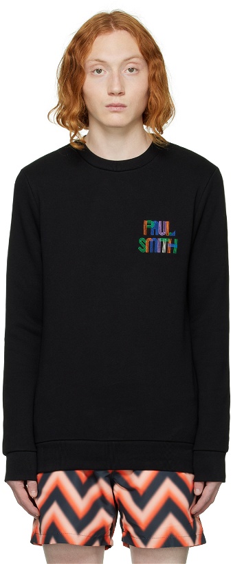Photo: Paul Smith Black Embroidered Sweatshirt