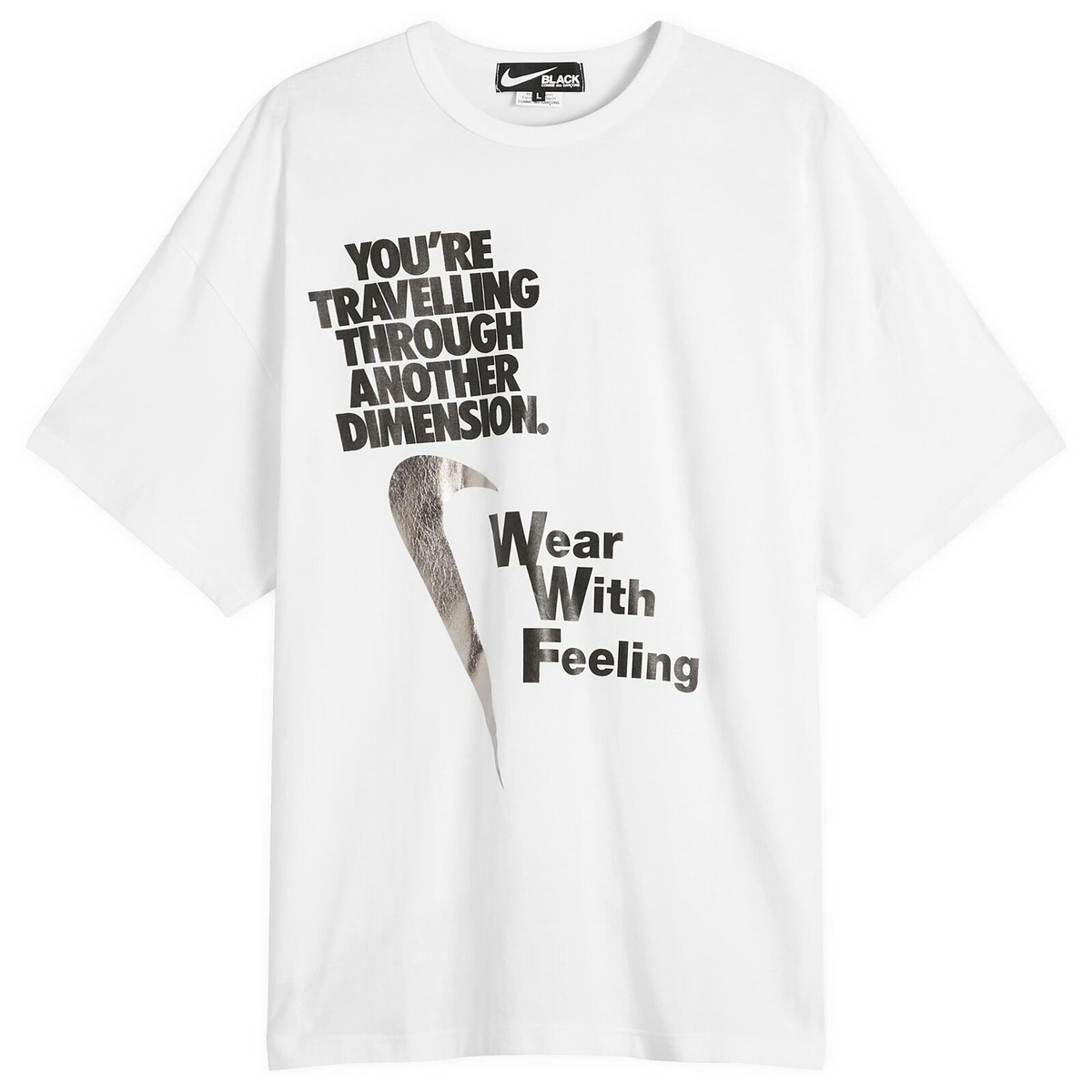 Comme des Garçons Black Men's x Nike T-Shirt in White