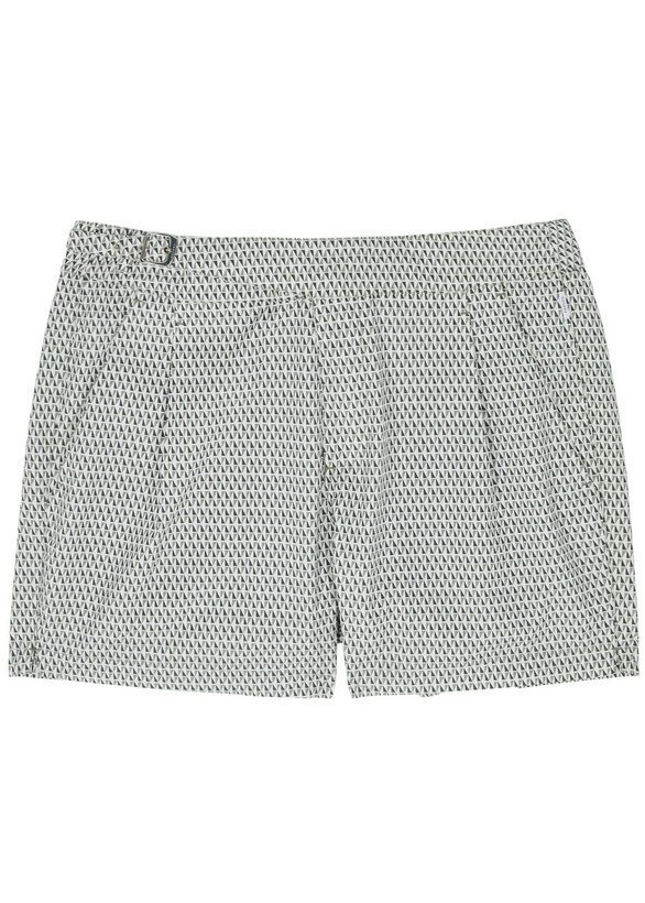 Photo: Gusari The London Printed Shell Swim Shorts Grey