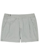 Gusari The London Printed Shell Swim Shorts Grey