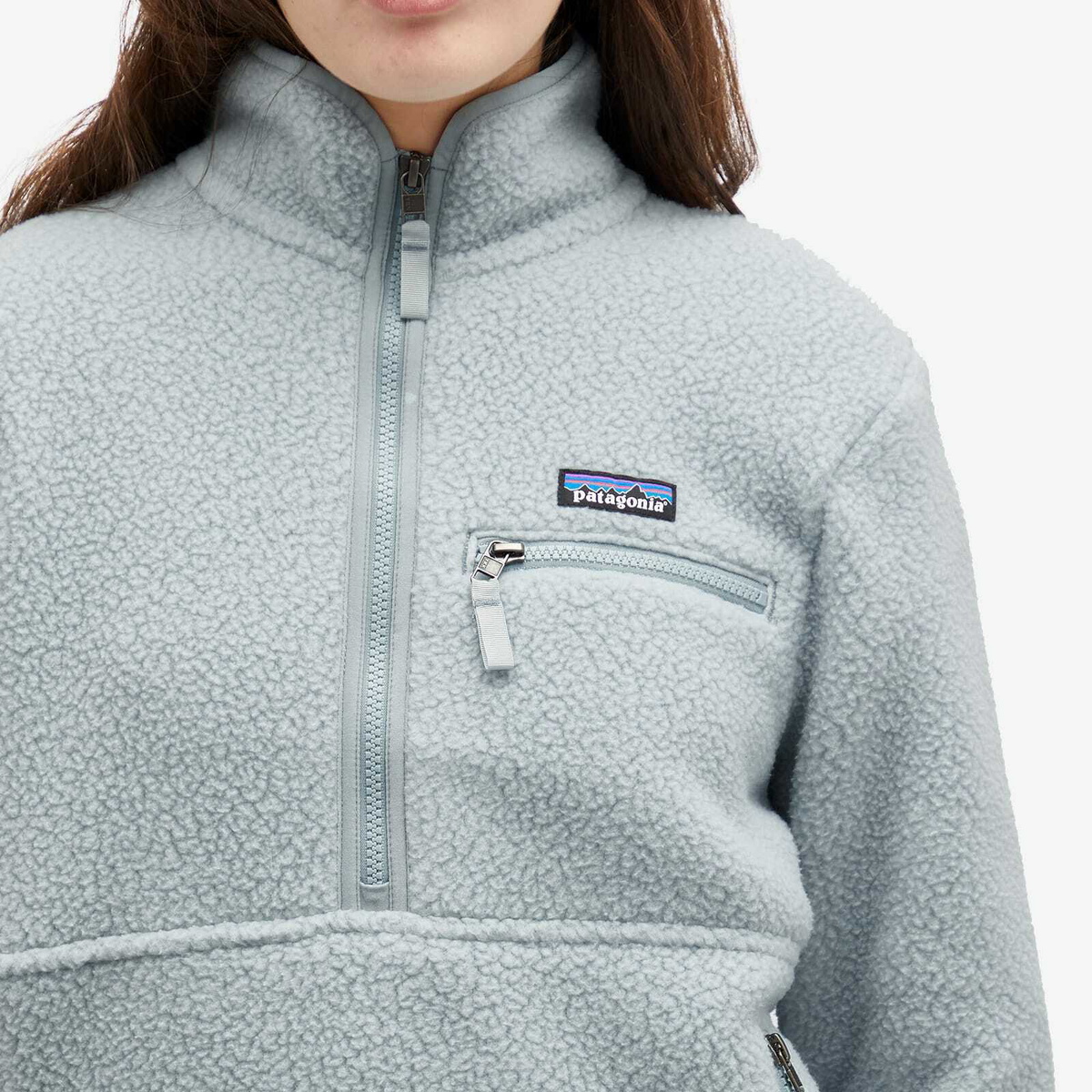Patagonia Women's Retro Pile Marsupial Fleece in Thermal Blue