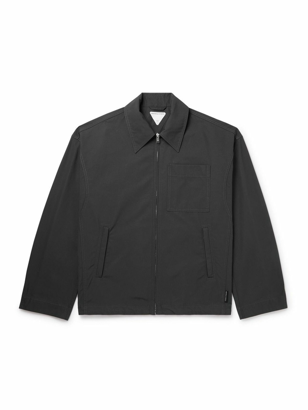 Photo: Bottega Veneta - Cotton-Faille Blouson Jacket - Black