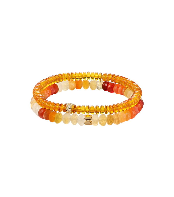 Photo: Sydney Evan 14kt gold beaded bracelet with gemstones