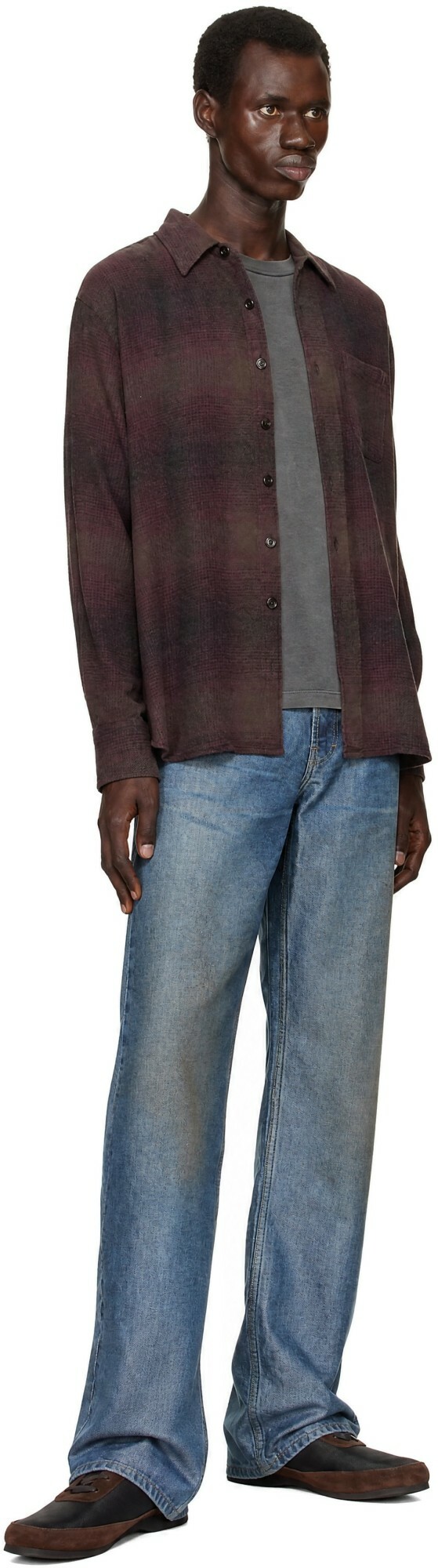 OUR LEGACY Burgundy Above Shirt