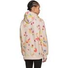 Acne Studios Bla Konst Pink Chewing Gum Print Grime Hoodie