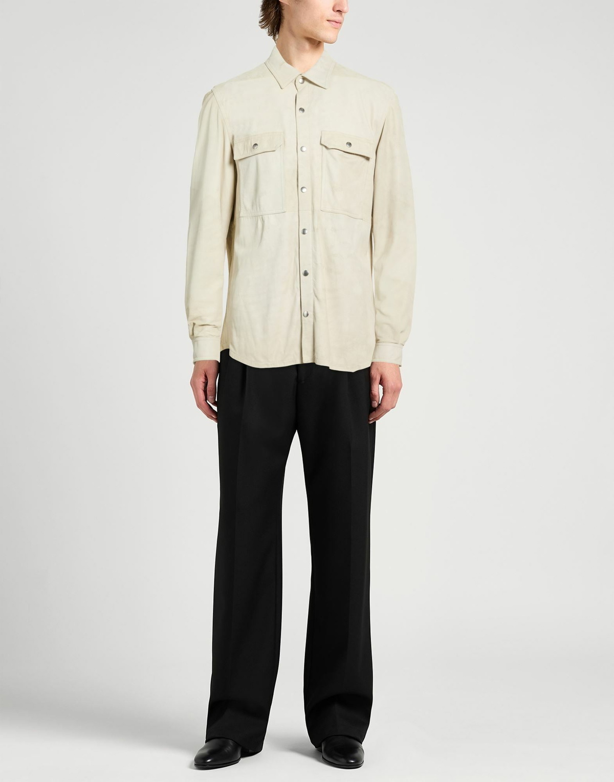 Rick Owens Mens Shirt in Beige