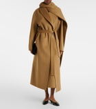 Róhe Scarf-detail wool and cashmere wrap coat