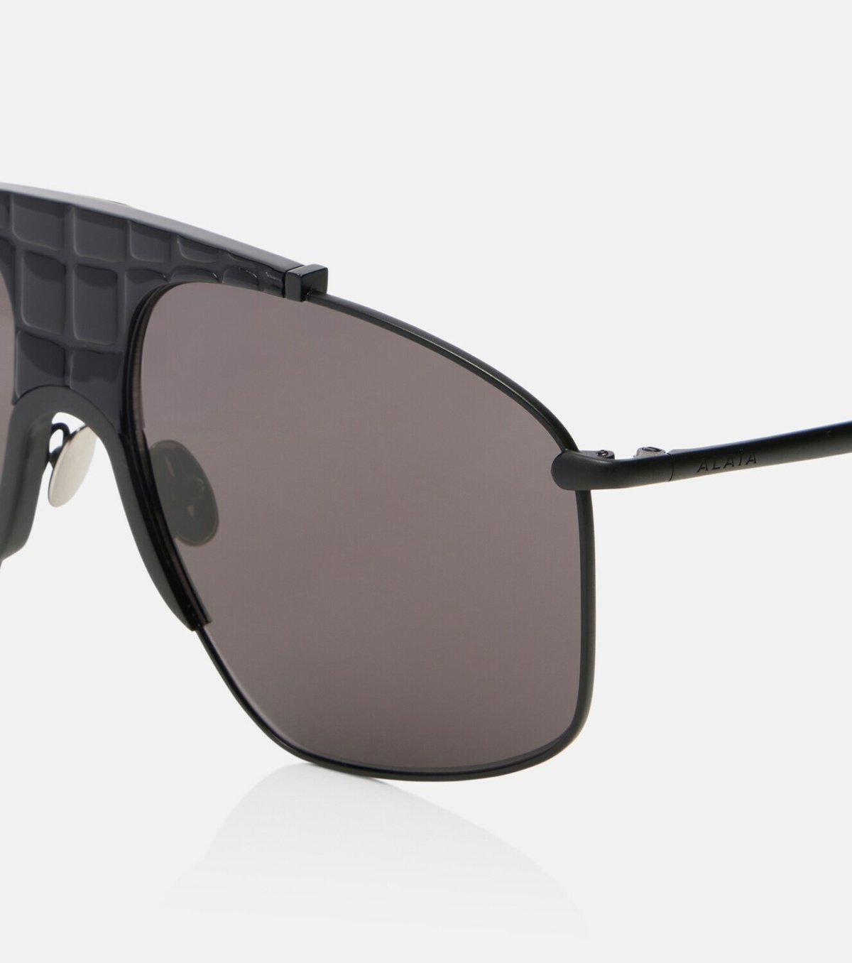 Alaïa Lettering Logo aviator sunglasses