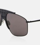 Alaïa Lettering Logo aviator sunglasses