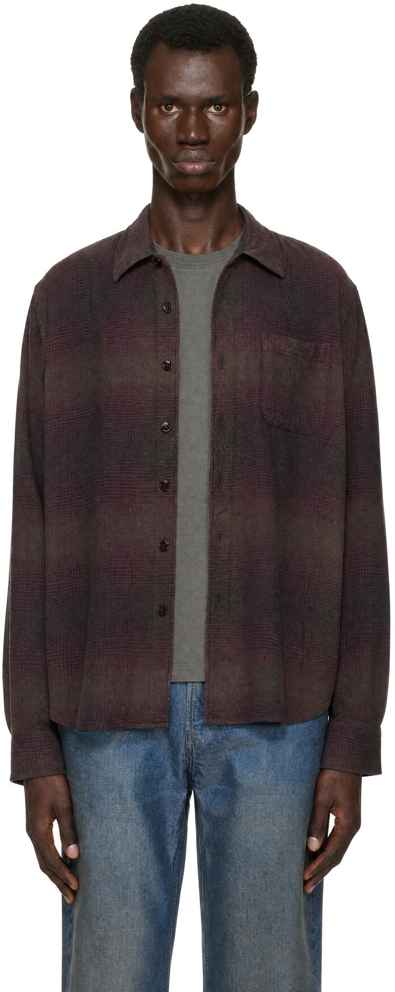 OUR LEGACY Burgundy Above Shirt