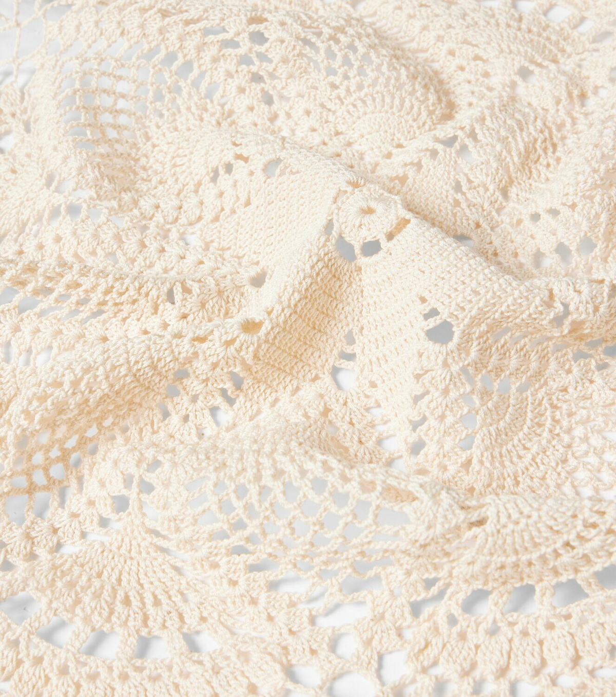 Magda Butrym Floral crochet cotton scarf