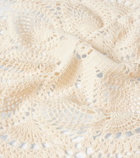 Magda Butrym Floral crochet cotton scarf
