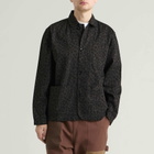 Service Works Men's Patterned Easy Chef Shirt in Black Leopard
