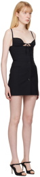 Nensi Dojaka Black Tailored Minidress