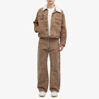 Acne Studios Men's Orsan Patch Canvas Padded Jacket in Toffee Brown