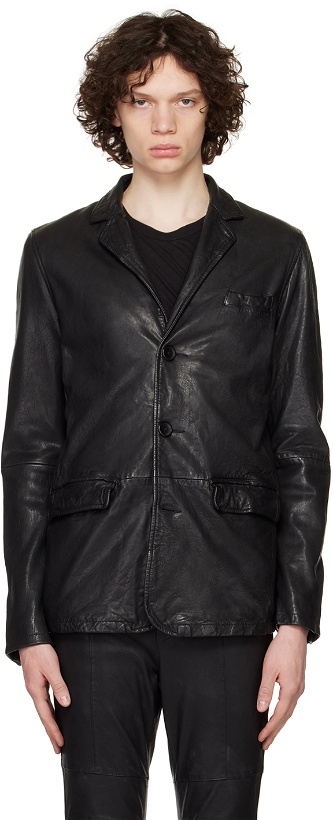 Photo: FREI-MUT Black Ade Leather Jacket