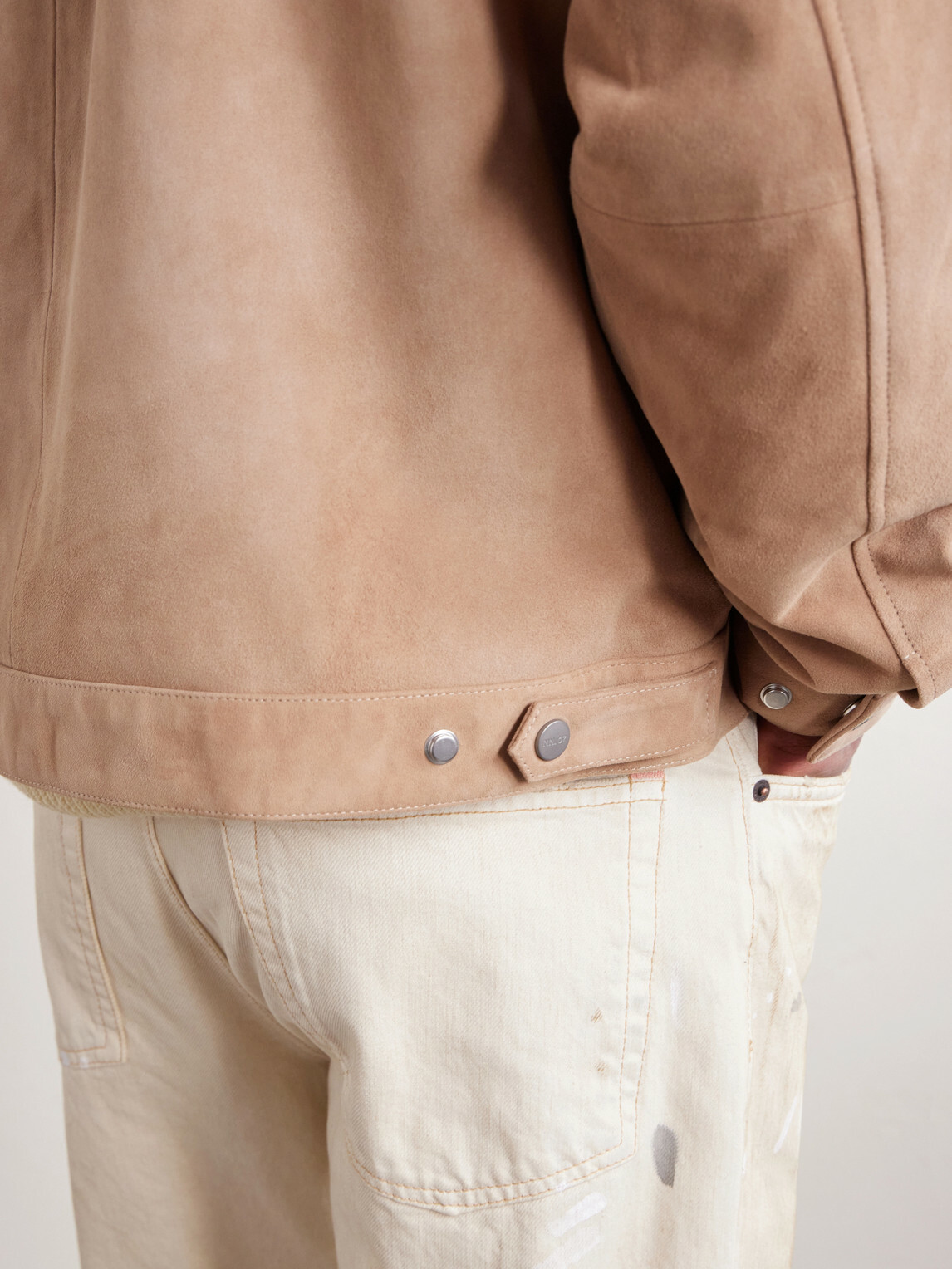NN07 - Petrus 80030 Suede Jacket - Neutrals