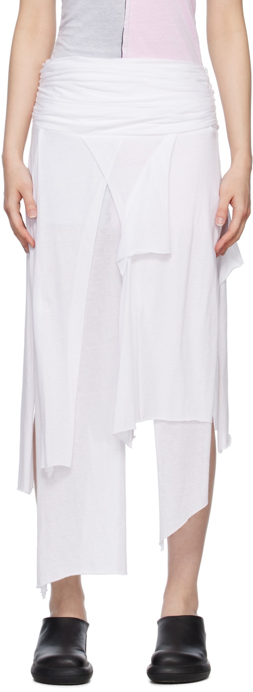 Photo: Edward Cuming White Layered Midi Skirt