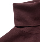 TOM FORD - Slim-Fit Wool Rollneck Sweater - Burgundy