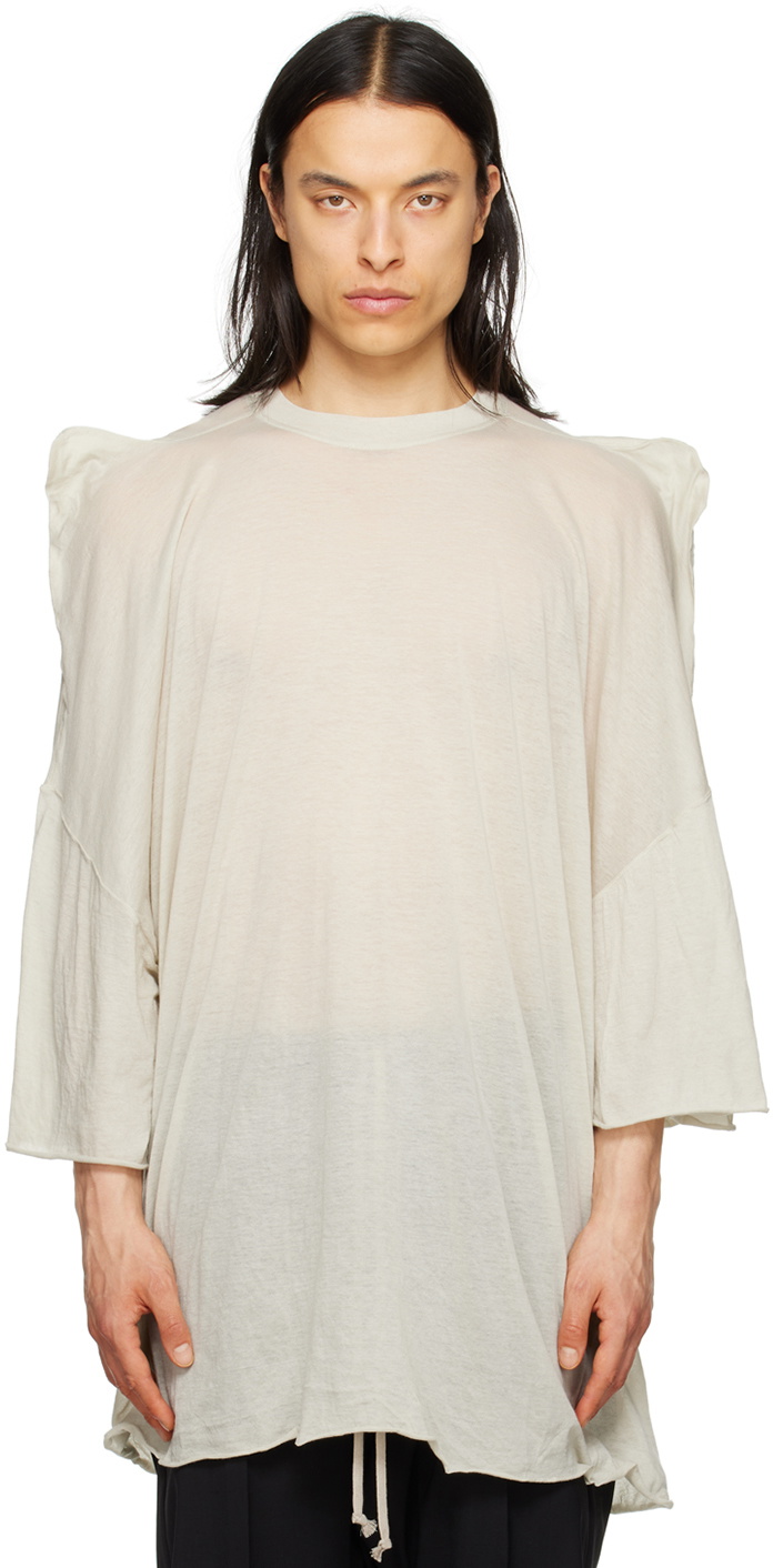 【関税込み】Rick Owens オフホワイト Double Tシャツ Rick Owens Double T-Shirt in Off White | SVD USA